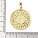 Латунные микро проложить кубического циркония подвески KK-L239-015G-3