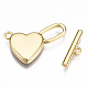 Латуни Переключить застежками KK-T063-88G-NF-4