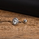 Серьги-гвоздики из нержавеющей стали 304 EJEW-K260-01AS-4