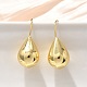 Серьги-подвески из латуни в форме слезы EJEW-B132-06G-1
