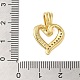 Подвески из латуни и прозрачного циркония с покрытием стойки KK-S372-26G-3