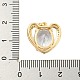 Латунные микропаве прозрачные подвески с фианитом KK-P263-23KCG-02-3