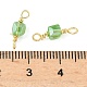 Стеклянные граненые кубические соединители подвески KK-C097-10G-01-3