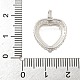 Сеттинги Серебряный кулон кабошон 925 стерлингов STER-B005-18P-3