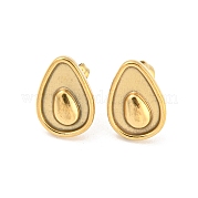 Серьги-гвоздики из нержавеющей стали 304 EJEW-I290-03G