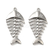 Латунные микропаве прозрачные подвески с фианитом KK-H455-28P