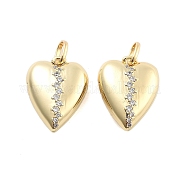 Подвески из латуни с прозрачным фианитом KK-U009-01A-G