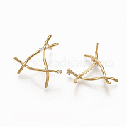 Серьги-гвоздики из циркония ZIRC-Q021-078G-NF