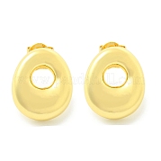 Серьги из латуни с покрытием стойки EJEW-S222-01G-O