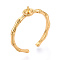 Brass Cup Peg Ring Settings, Adjustable Ring Settings for Half Drilled Beads, Cadmium Free & Nickel Free & Lead Free, Real 18K Gold Plated, 4.5mm, Adjustable, Pin: 0.7~0.8mm