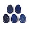 Natural Lapis Lazuli Pendants, Teardrop Charms, 29.5~30.5x19.5~20.5x8~11mm, Hole: 2~3mm