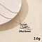 Stainless Steel Triangle Pendant Necklaces, Cable Chain Necklaces, Real 18K Gold Plated