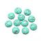 Synthetic Turquoise Cabochons, Dyed, Half Round/Dome, 6x3~4mm