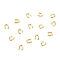 Brass Wire Guardian and Protectors, Long-Lasting Plated, Real 18K Gold Plated, 4.5x4x1mm, Hole: 0.6mm