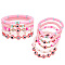 PH PandaHall 10PCS Heishi Bracelets for Women, 5 Style Stackable Bracelets Evil Eye Beaded Bracelet Clay Beaded Stretch Bracelets Boho Surfer Bracelets for Y2K Disc Party Gifts Summer Beach Jewelry