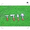 Miniature Alloy Shovel & Axe & Awl Outdoors Tools Set, for Dollhouse Accessories Pretending Prop Decorations, Red, 21~26x5~14mm, 4Pcs/set