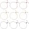 UNICRAFTALE 12pcs 24cm 3 Colors Brass Slider Bracelets Making with Cubic Zirconia Long-Lasting Plated Adjustable Slider Chain Bracelet Box Chain Bracelet for Women Girls Semi Finished DIY, 1mm Wide