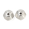 CCB Plastic Beads, Polygon, Platinum, 14.5x13.5x7.5mm, Hole: 2.7mm