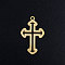 201 Stainless Steel Pendants, Cross, Golden, 24.5x15x1mm, Hole: 1.5mm
