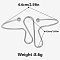 European and American Style 304 Stainless Steel Cuff Bangles for Women, Stainless Steel Color, Inner Diameter: 2-5/8 inch(6.6cm)