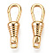 Brass Lobster Claw Clasps, for Jewelry Making, Real 18K Gold Plated, 26.5x8x7mm, Hole: 2.2x1.8mm