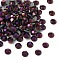 Preciosa® Crystal Hotfix Flatback Stones, Czech Crystal, Round(438 11 612 Chaton Rose VIVA 12 ®), 23980 230 Brown Flare, SS12(3.3~3.5mm)