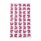K5 Glass Cabochons, Hot Pink, Butterfly, 8.5x11x3mm