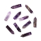 Natural Amethyst Pointed Pendants, Faceted, Bullet, 30~33x8~9mm, Hole: 1.4~1.6mm