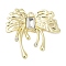 Alloy Pendants with Rhinestone, Rack Plating, Cadmium Free & Nickel Free & Lead Free, Golden, 26.5x27.5x4mm, Hole: 1.6mm