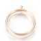 Alloy Open Back Bezel Pendants, Cadmium Free & Lead Free, For DIY UV Resin, Epoxy Resin, Pressed Flower Jewelry, Ring, Light Gold, 32.5x28.5x4.5mm, Hole: 2mm, Inner Diameter: 25mm