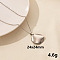 Stainless Steel Flat Round Pendant Necklaces, Cable Chain Necklaces, Real 18K Gold Plated