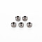 Non-Tarnish 201 Stainless Steel Beads, Column, Cadmium Free & Nickel Free & Lead Free, Rondelle, Stainless Steel Color, 4x3.5mm, Hole: 1.6mm