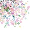 Plastic Cabochons, DIY Handmade Glitter, Mixed Color, Star, 2~5x2~5x0.1mm
