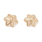 Brass 6-Petal Bead Caps, Long-Lasting Plated, Flower, Real 24K Gold Plated, 7x2.5mm, Hole: 1.2mm