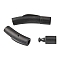 304 Stainless Steel Bayonet Clasps, Column, Matte Gunmetal Color, 30x7x6mm, Hole: 4mm