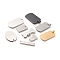 Stainless Steel Pendants, Laser Cut, Stamping Blank Tag, Mixed Shape, Mixed Color, 20.5~50x9~39x0.7~1.7mm, Hole: 2~10x3~5mm