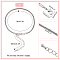 Brass European Style Bracelet Making, with Brass Claw Clasp, Platinum, 7-1/2 inch(19cm), 3mm, Fit for hole ≥4.5mm  beads