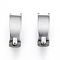 Non-Tarnish 304 Stainless Steel Fold Over Clasps, Stainless Steel Color, 11.5x3.5x4.5mm