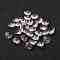 Romantic Valentines Ideas Glass Charms, Faceted Heart Pendants, Clear, 10x10x5mm, Hole: 1mm