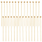 Beebeecraft 200Pcs/Box Ball Head Pins 18K Gold Plated Brass Ball Eye Pins 30mm Jewelry Making Findings for Charm Beads DIY Making, Head: 2mm