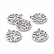 Non-Tarnish 201 Stainless Steel Pendants, Filigree Joiners Findings, Laser Cut, Flat Round with The Tree of Life, Stainless Steel Color, 17x14.5x1mm, Hole: 1.5mm