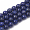 Natural Lapis Lazuli Beads Strands, Dyed, Round, 8mm, Hole: 1mm, about 45~48pcs/strand, 14.96 inch