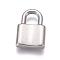 Non-Tarnish 304 Stainless Steel Pendants, Padlock, Stainless Steel Color, 22x15x4mm, Hole: 6.5~7.5mm