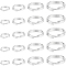 SUNNYCLUE 1 Box 24Pcs 4 Sizes 925 Sterling Silver Double Loop Jump Rings Mini Split Ring Bulk Assorted Round Circle Loops Connectors Rings for Jewelry Making Necklace Bracelets DIY Crafts Accessories