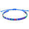 Adjustable Bohemian Style Cotton & Linen Cord Braided Bracelets for Friendship, Colorful