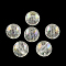Round AB Color Transparent Acrylic Beads, with Colorful Glitter Powder, Clear AB, 12mm, Hole: 1.8~2mm, about 520pcs/500g