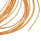 Aluminum Wire, Twisted Flat, for DIY Craft, Dark Orange, 1mm, 18 Gauge, about 16.40 Feet(5m)/Roll