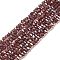 Transparent Glass Beads, 32 Facets, AB Color Plated, Round, Sienna, 3.5x3mm, Hole: 1mm, about 163~166pcs/strand, 50~51cm