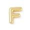 Rack Plating Brass Pendants, Long-Lasting Plated, Lead Free & Cadmium Free,  Real 18K Gold Plated, Letter F, 18x14.5x4mm, Hole: 1.8mm