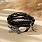 Bohemian Glass Beaded Stretch Bracelet Sets, Summer Beach Stackable Charm Bracelets for Women